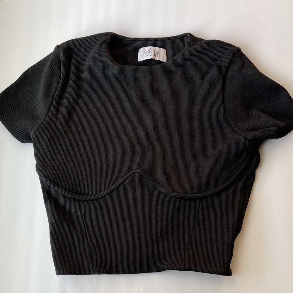 Oh Polly Black Crop Top